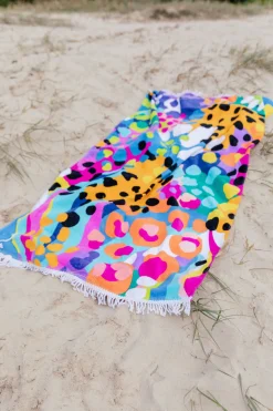 Proud Poppy Clothing Beach Towel in Kasey Swim by Kasey Rainbow Sale