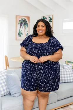 Proud Poppy Clothing Emily Playsuit in Navy Sale