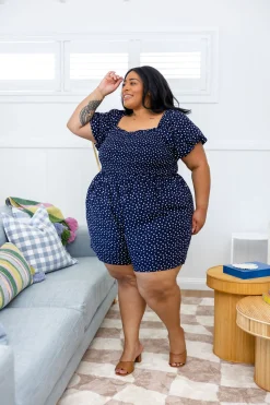 Proud Poppy Clothing Emily Playsuit in Navy Sale