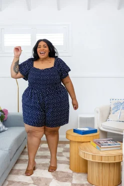 Proud Poppy Clothing Emily Playsuit in Navy Sale