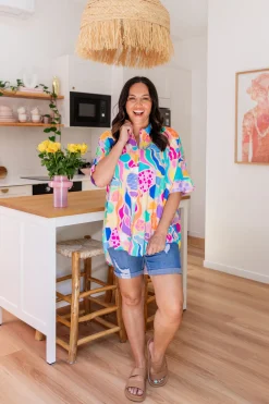 Proud Poppy Clothing Tammin Shirt in Peachy Keen by Kasey Rainbow Clearance