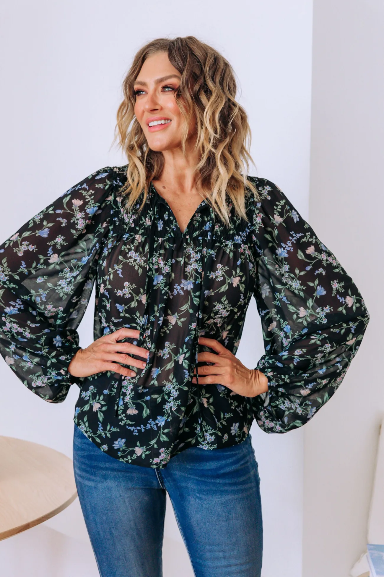 Proud Poppy Clothing Annie Floral Long Sleeve Top Best
