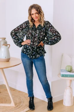 Proud Poppy Clothing Annie Floral Long Sleeve Top Best