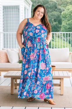Proud Poppy Clothing April Maxi Dress in Paisley Floral PaisleyFloral Discount