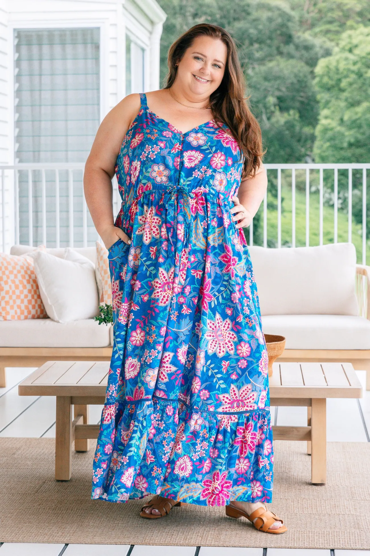 Proud Poppy Clothing April Maxi Dress in Paisley Floral PaisleyFloral Discount
