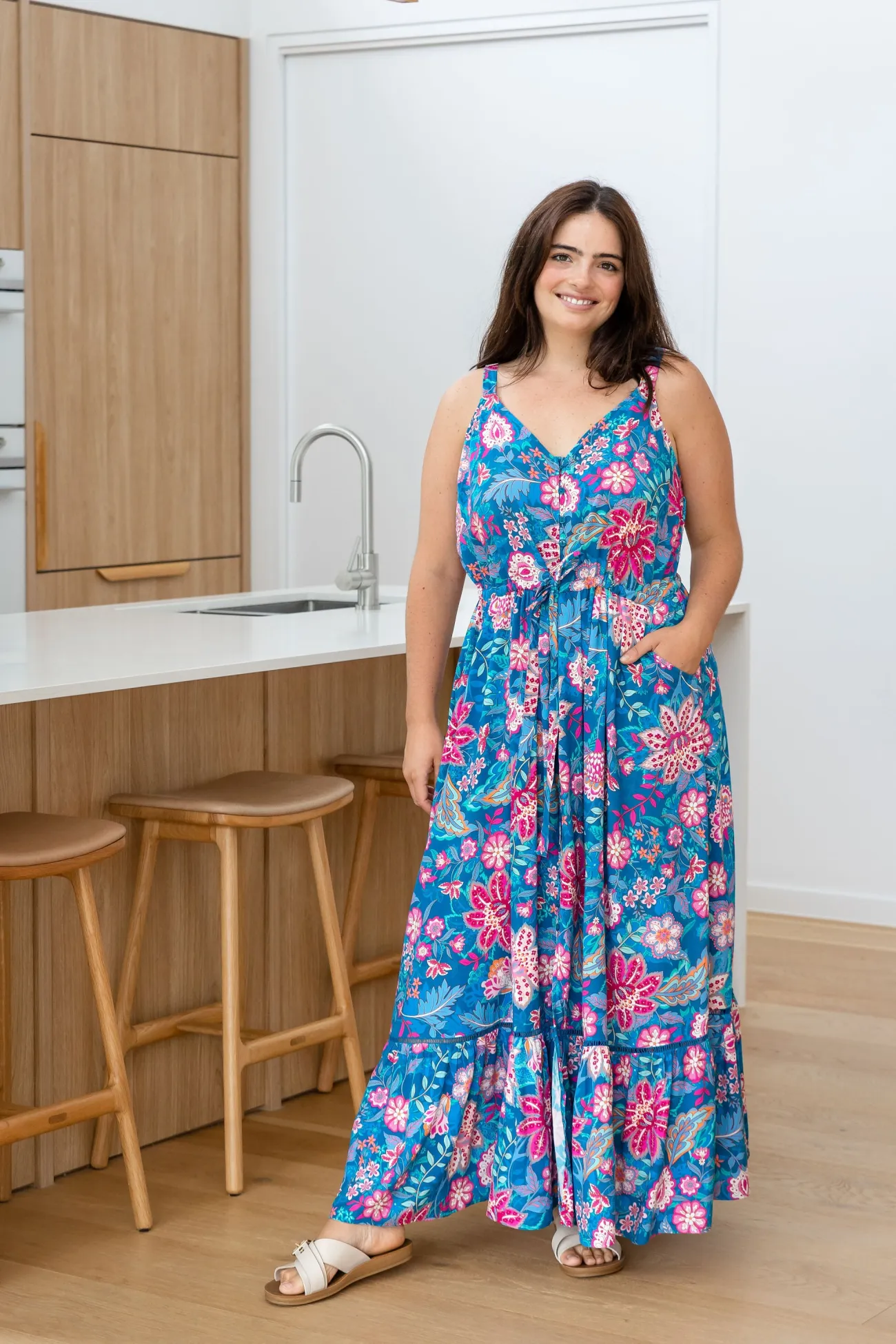 Proud Poppy Clothing April Maxi Dress in Paisley Floral PaisleyFloral Discount