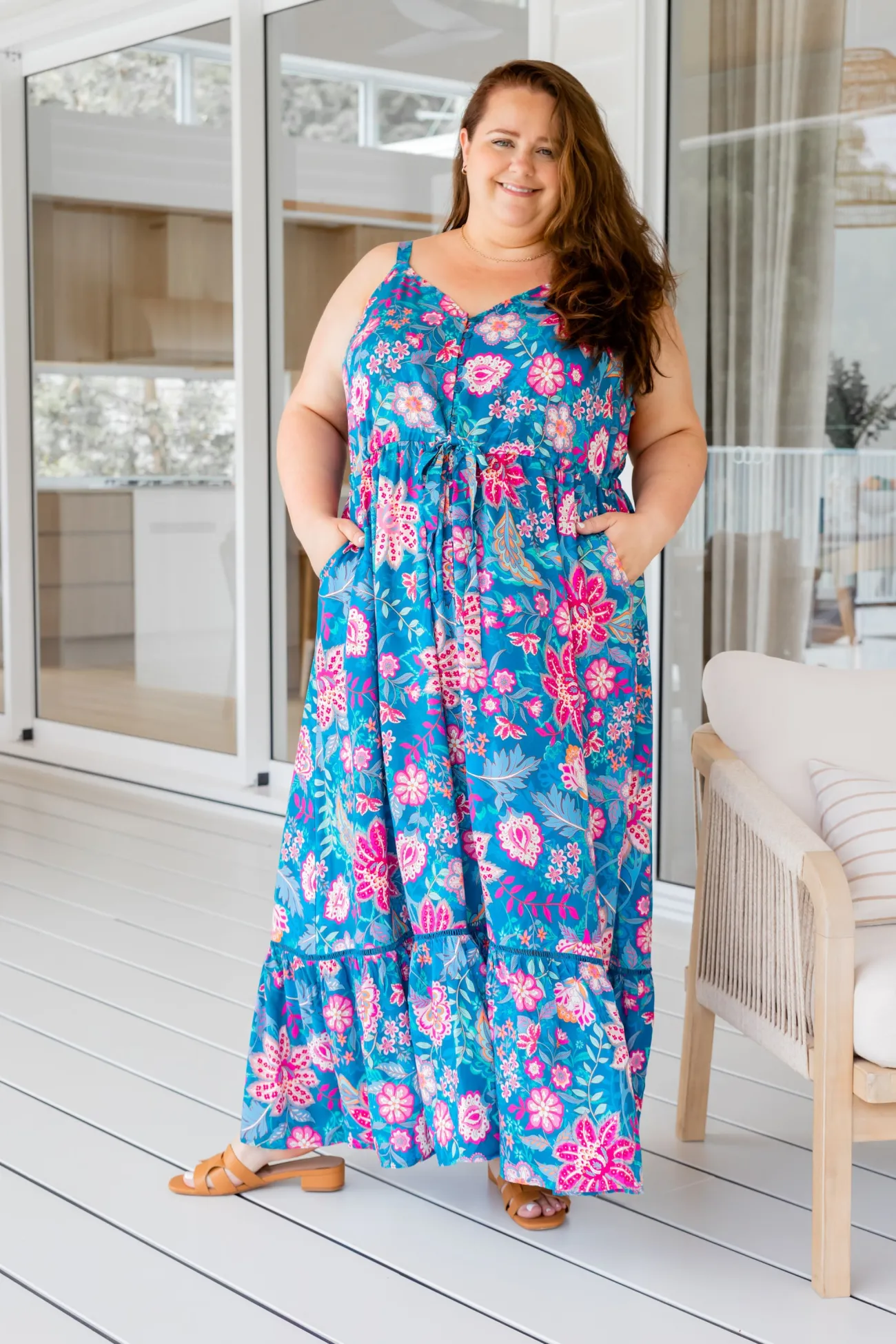 Proud Poppy Clothing April Maxi Dress in Paisley Floral PaisleyFloral Discount