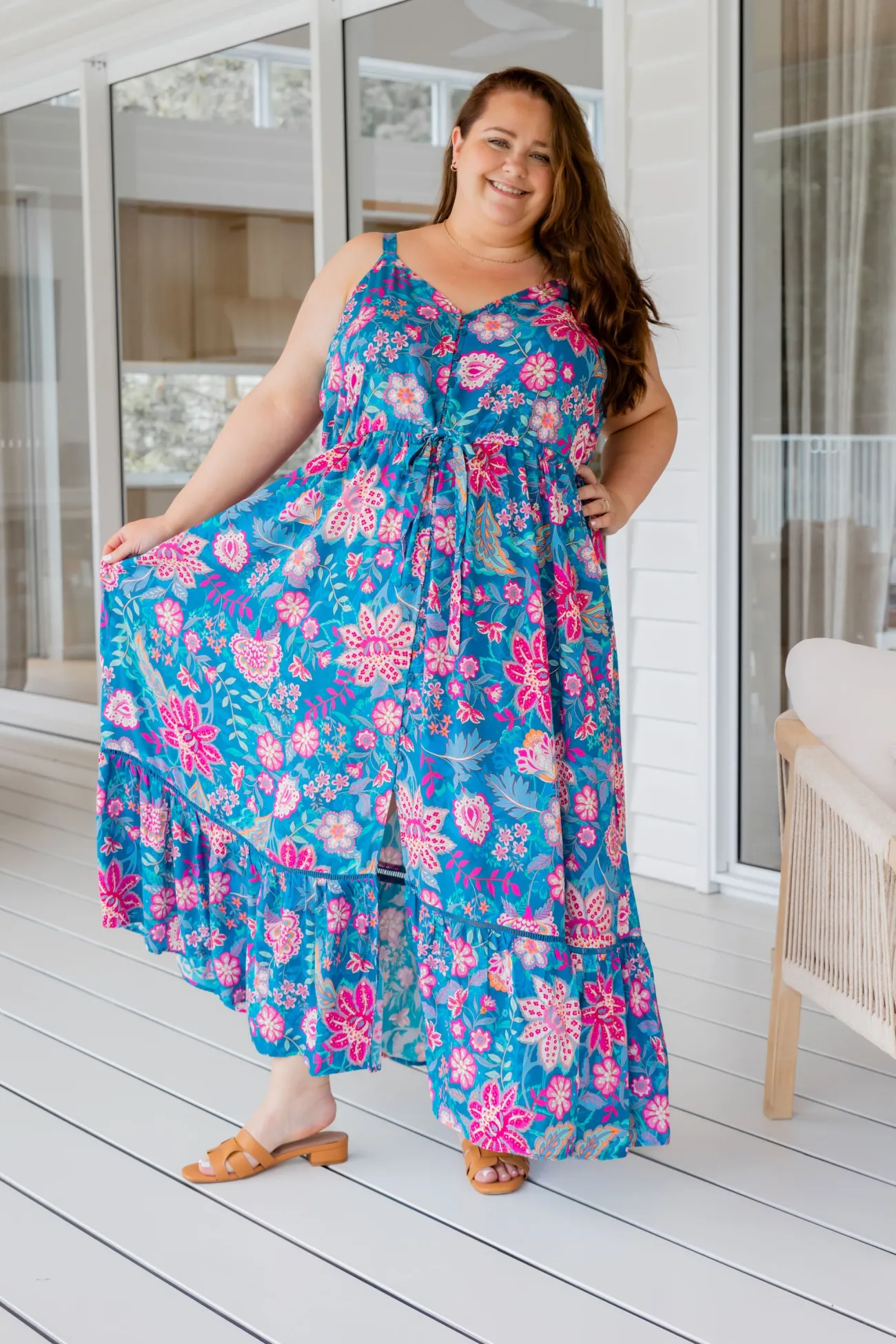 Proud Poppy Clothing April Maxi Dress in Paisley Floral PaisleyFloral Discount