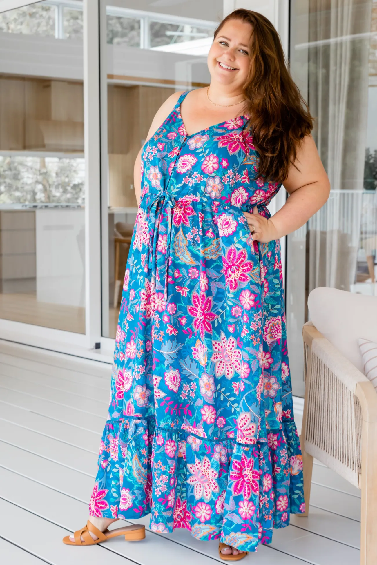 Proud Poppy Clothing April Maxi Dress in Paisley Floral PaisleyFloral Discount