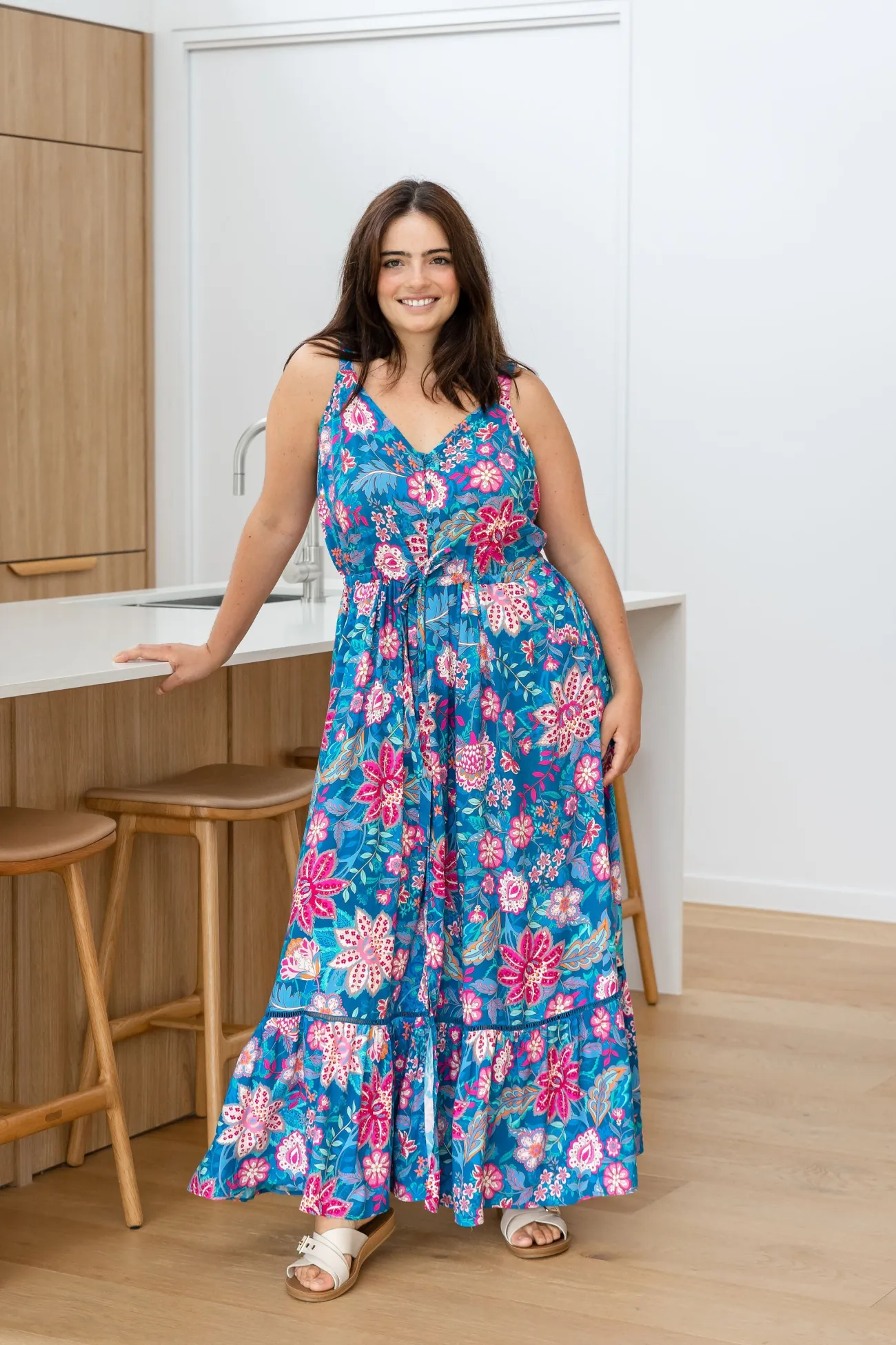 Proud Poppy Clothing April Maxi Dress in Paisley Floral PaisleyFloral Discount