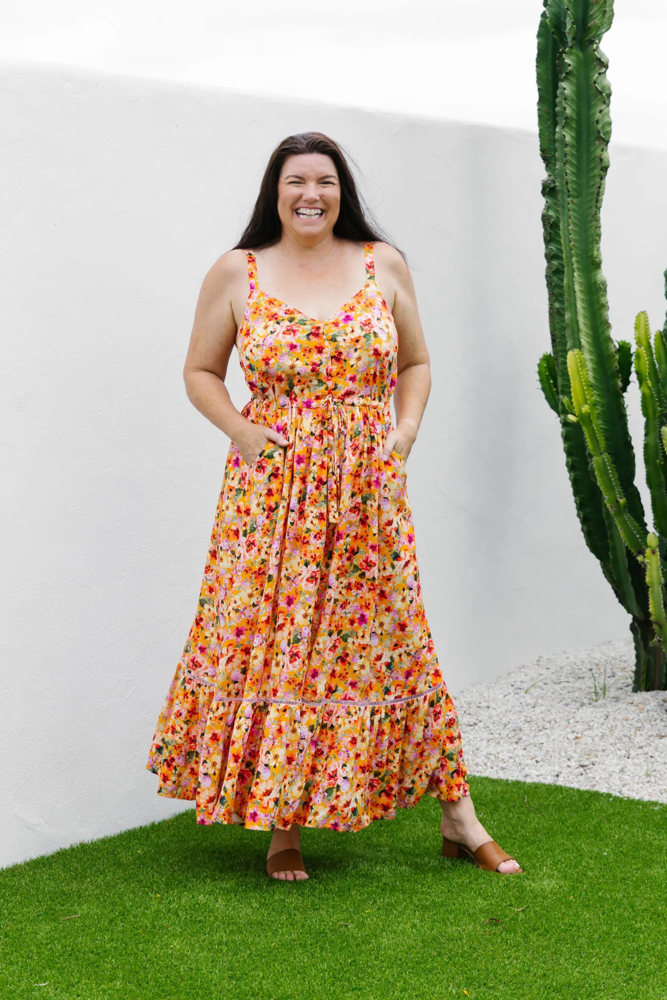 Proud Poppy Clothing April Maxi Dress in Sunshine Floral SunshineFloral Best
