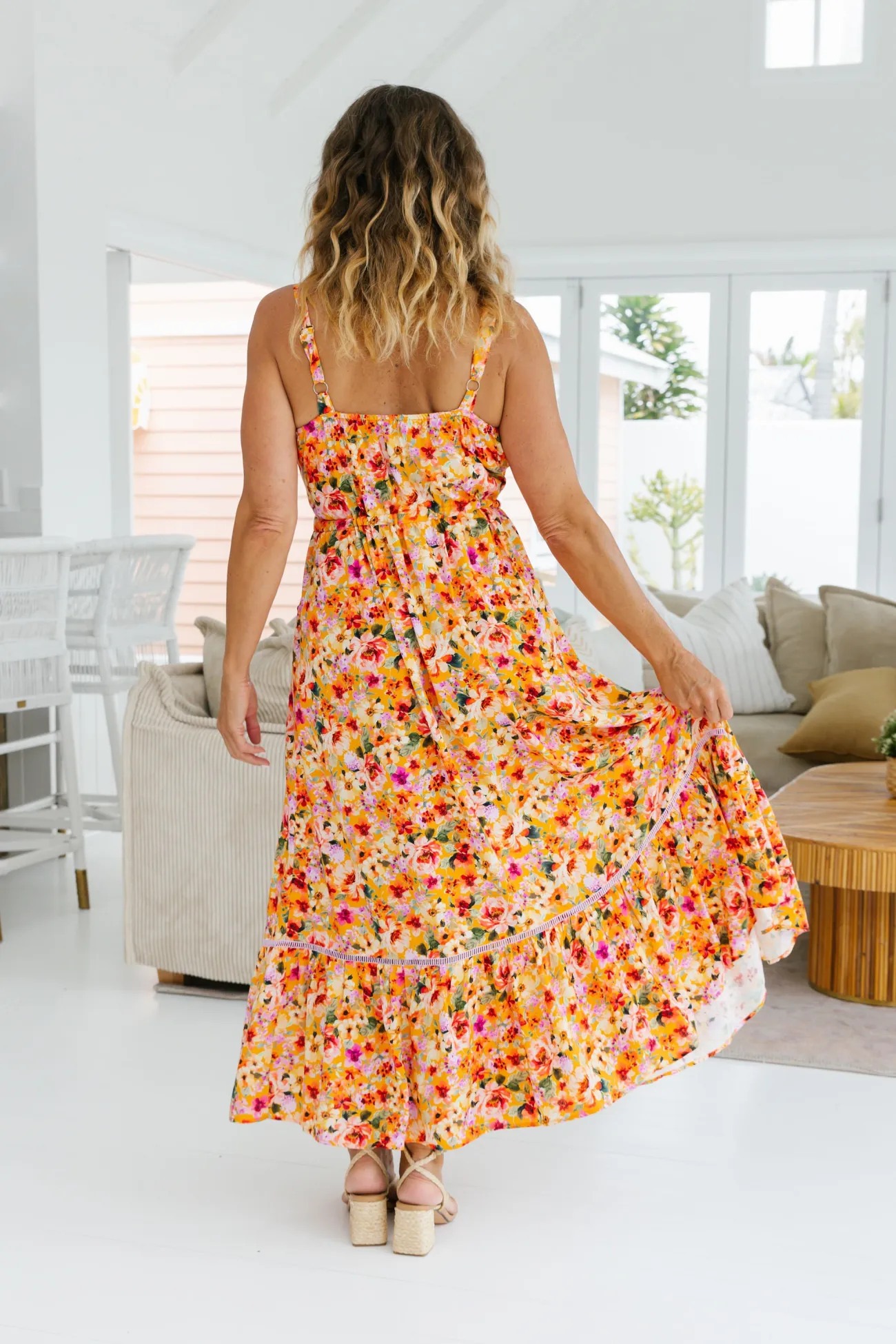 Proud Poppy Clothing April Maxi Dress in Sunshine Floral SunshineFloral Best