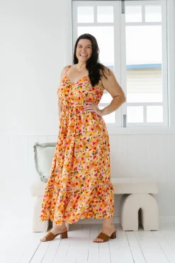 Proud Poppy Clothing April Maxi Dress in Sunshine Floral SunshineFloral Best