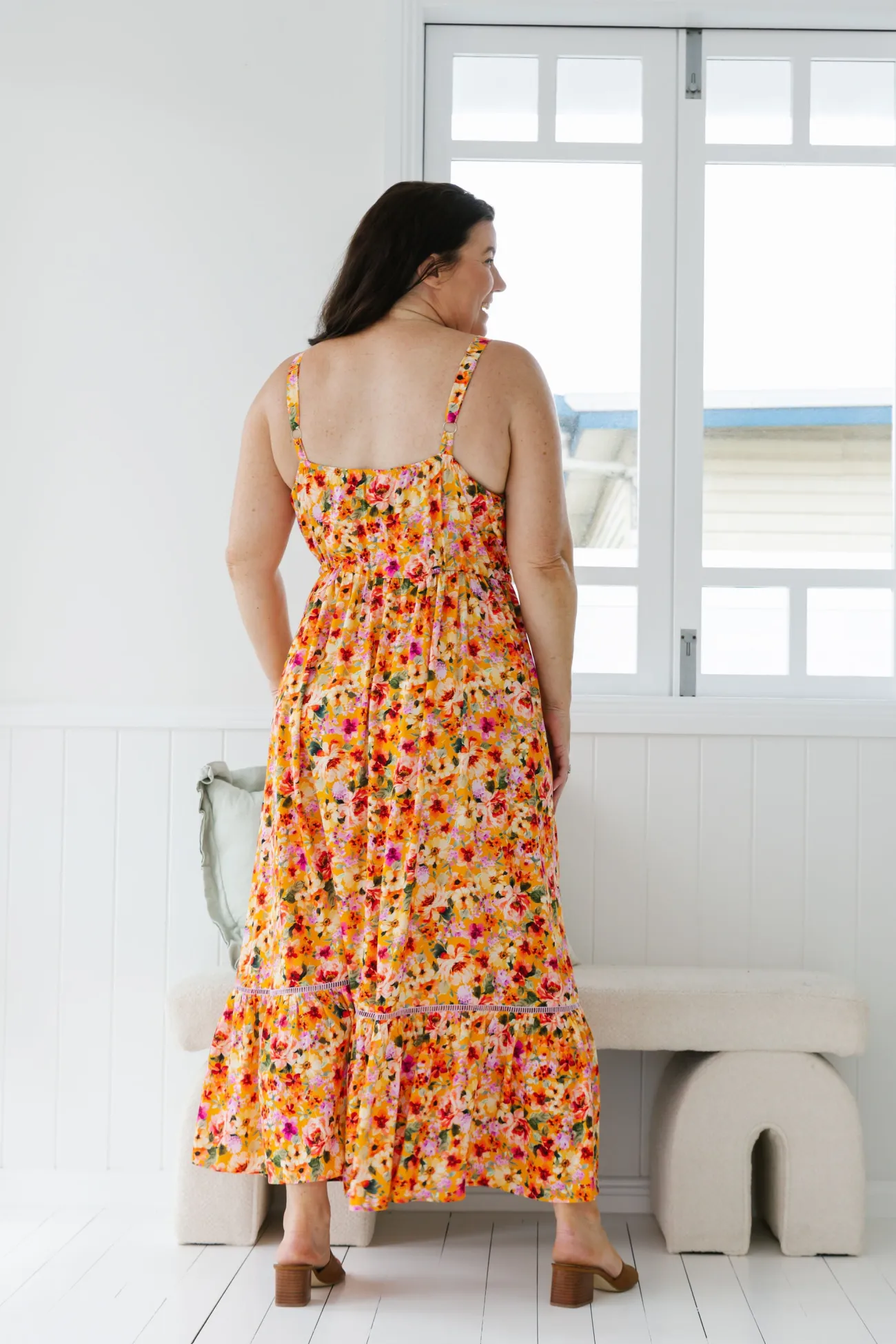 Proud Poppy Clothing April Maxi Dress in Sunshine Floral SunshineFloral Best