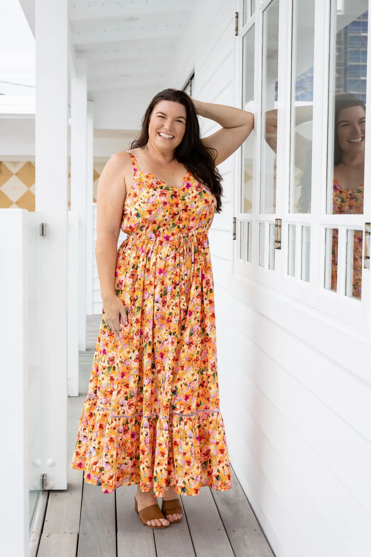 Proud Poppy Clothing April Maxi Dress in Sunshine Floral SunshineFloral Best
