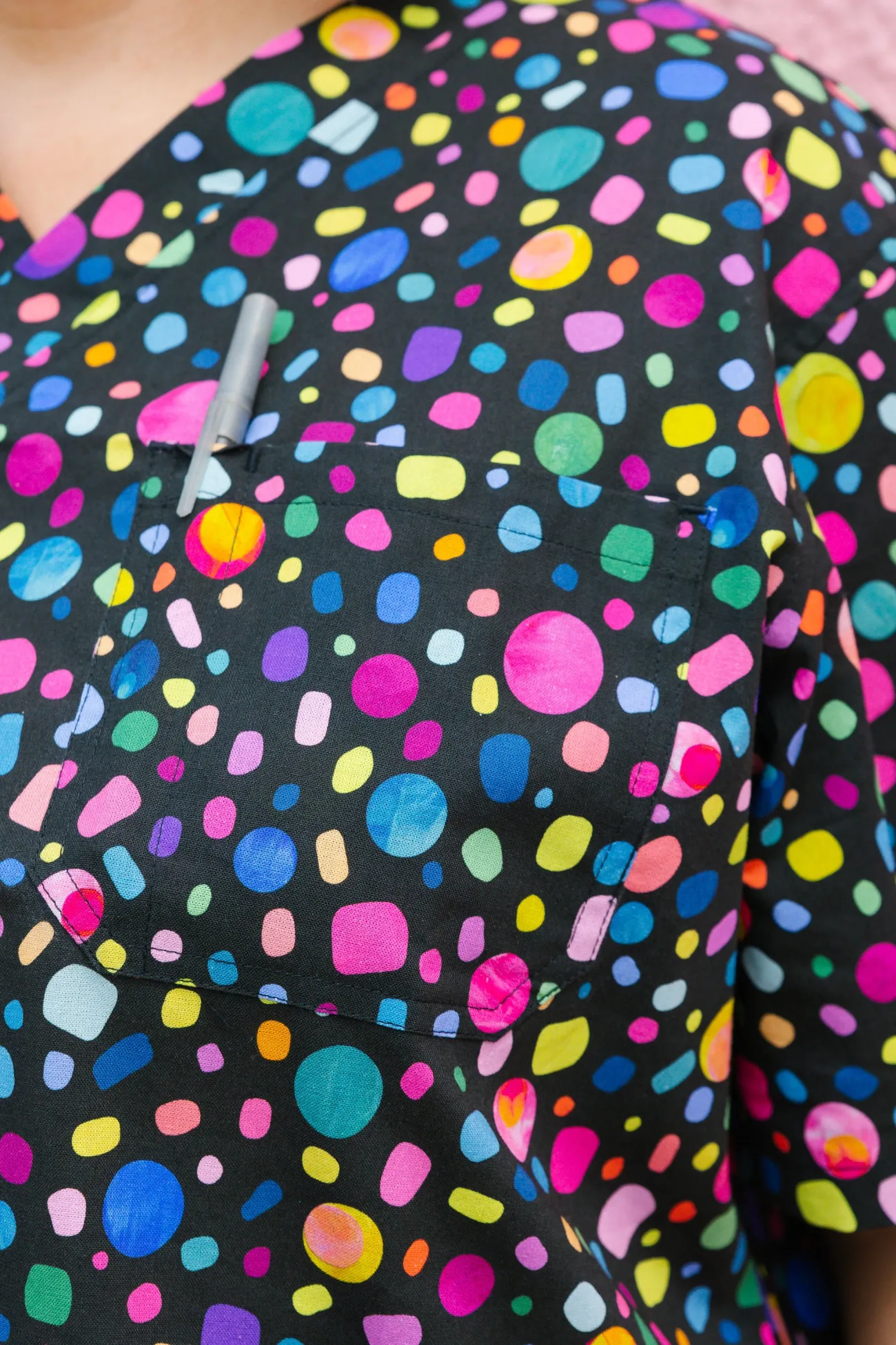 Proud Poppy Clothing Audrey Scrubs in Black Pebble by Kasey Rainbow Sale