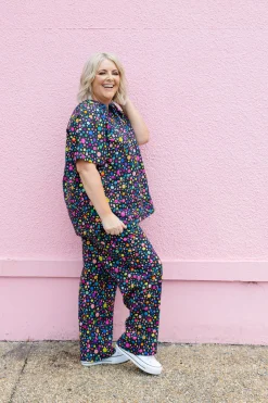 Proud Poppy Clothing Audrey Scrubs in Black Pebble by Kasey Rainbow Sale