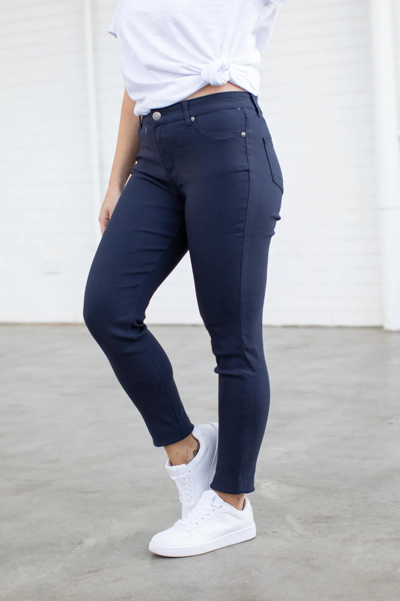 Proud Poppy Clothing Austin Ultra Stretch Jean Pants in Navy Sale