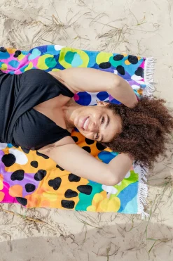 Proud Poppy Clothing Beach Towel in Kasey Swim by Kasey Rainbow Sale