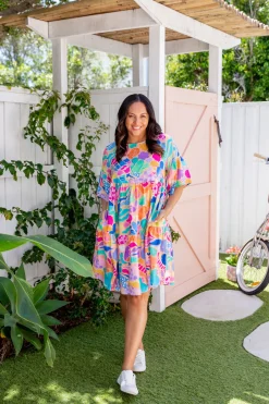 Proud Poppy Clothing Bianca Dress in Peachy Keen by Kasey Rainbow New