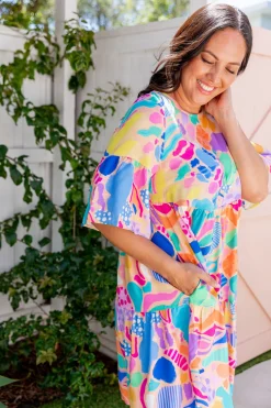 Proud Poppy Clothing Bianca Dress in Peachy Keen by Kasey Rainbow New