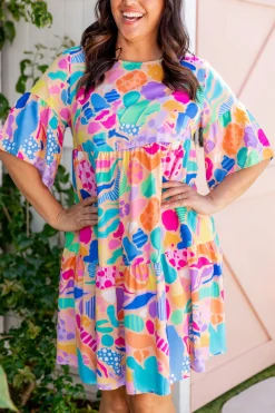 Proud Poppy Clothing Bianca Dress in Peachy Keen by Kasey Rainbow New