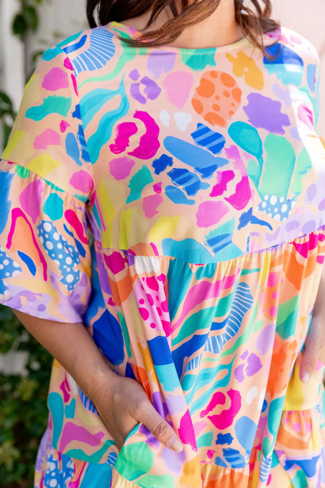 Proud Poppy Clothing Bianca Dress in Peachy Keen by Kasey Rainbow New