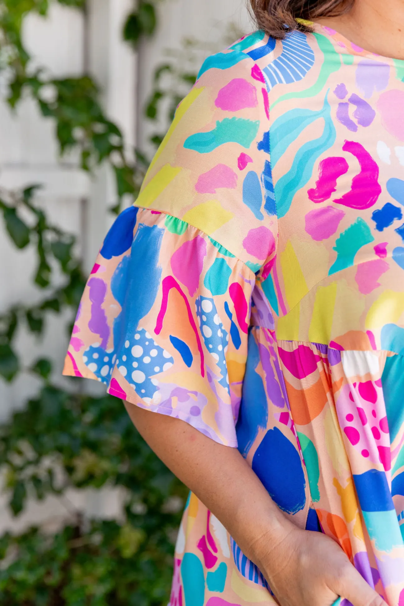 Proud Poppy Clothing Bianca Dress in Peachy Keen by Kasey Rainbow New