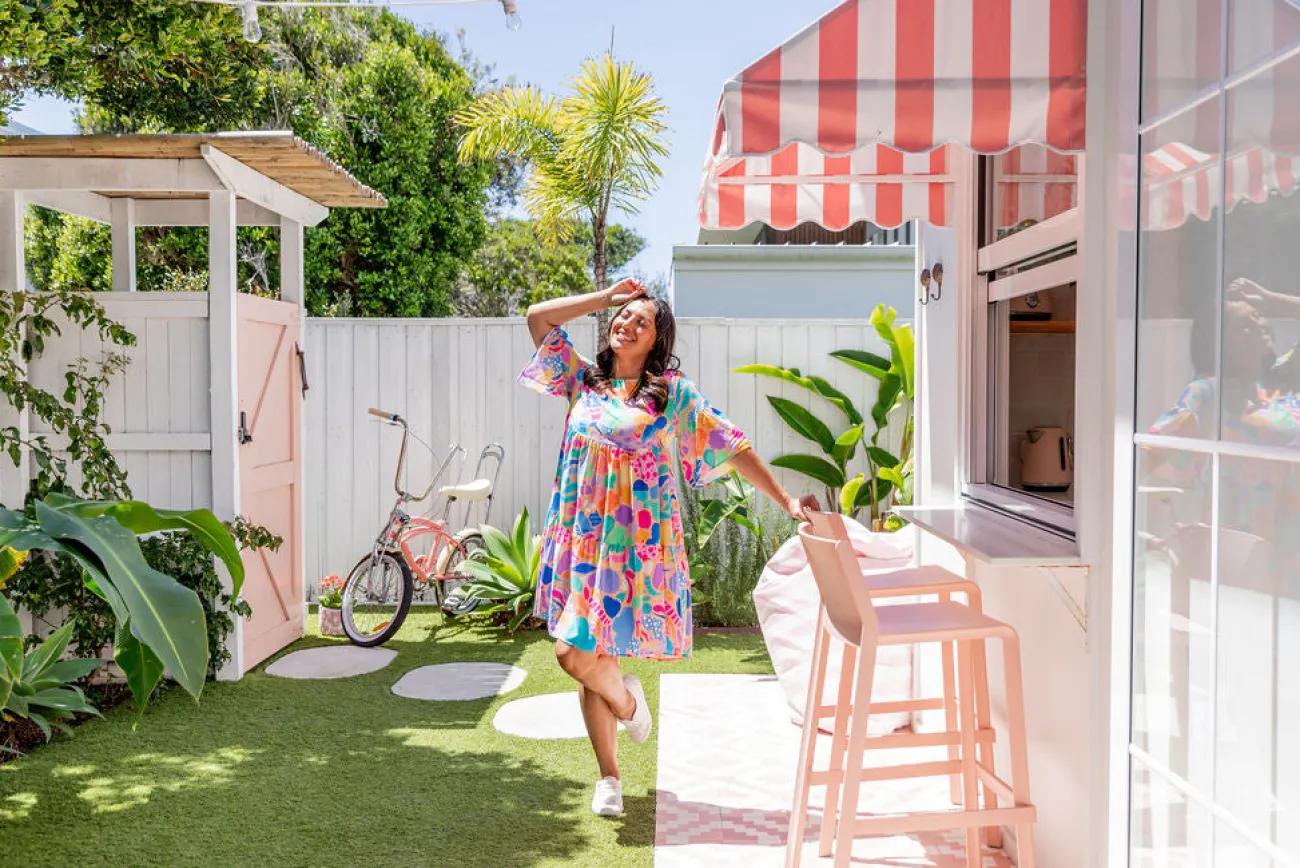 Proud Poppy Clothing Bianca Dress in Peachy Keen by Kasey Rainbow New
