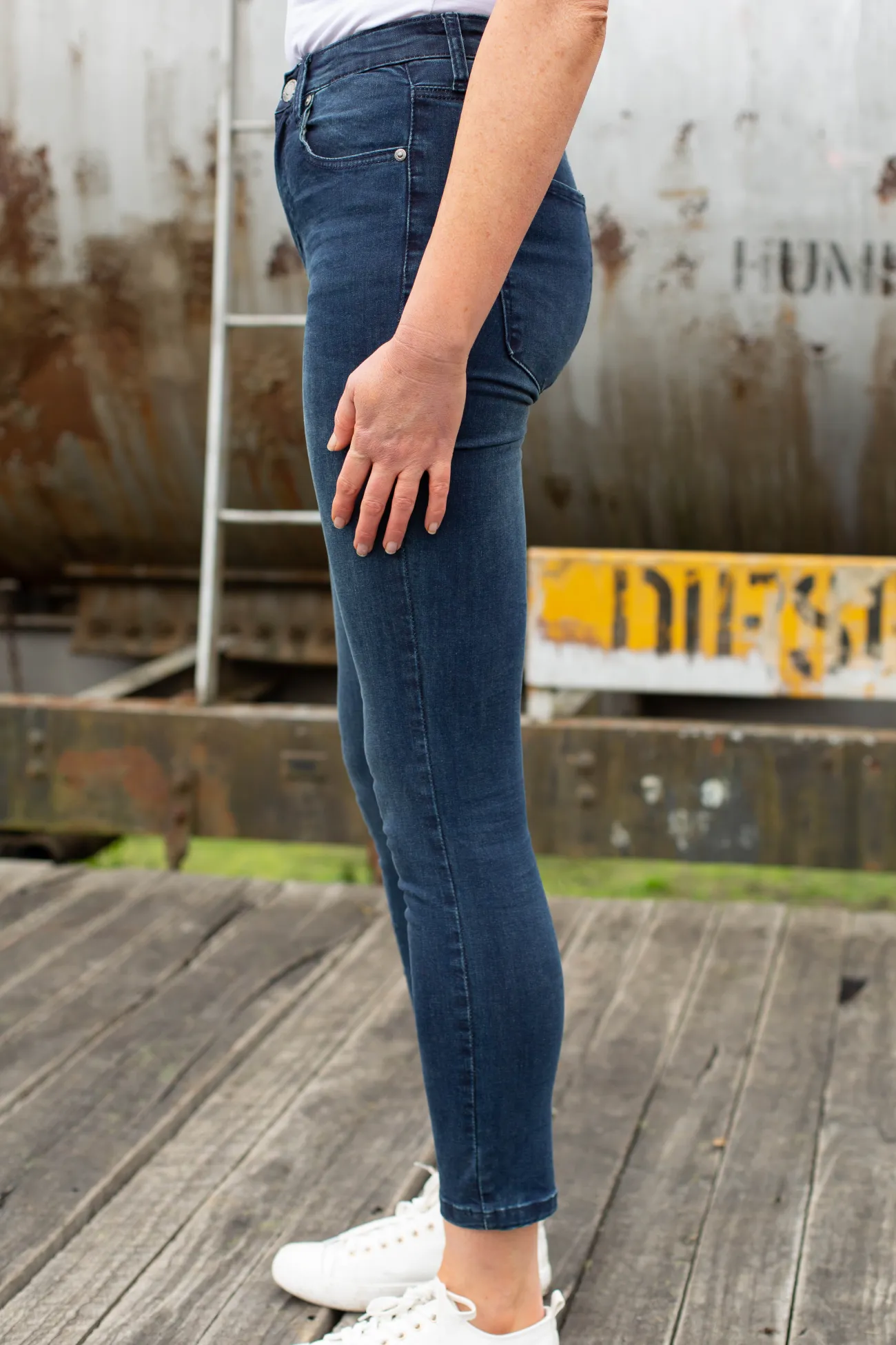 Proud Poppy Clothing Billie Jeans in Dark Blue DarkBlue Fashion