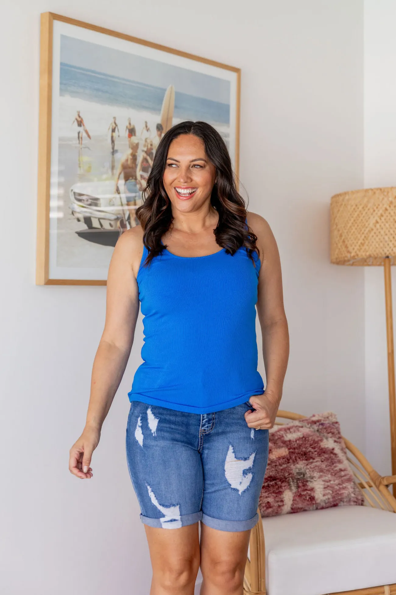 Proud Poppy Clothing Billi Tank in Cobalt Blue CobaltBlue Outlet