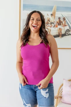 Proud Poppy Clothing Billi Tank in Fuchsia Hot