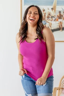 Proud Poppy Clothing Billi Tank in Fuchsia Hot