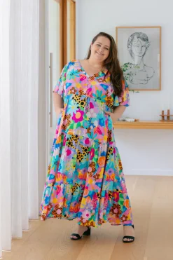 Proud Poppy Clothing Bonnie Dress in Floral Fancy by Kasey Rainbow Best