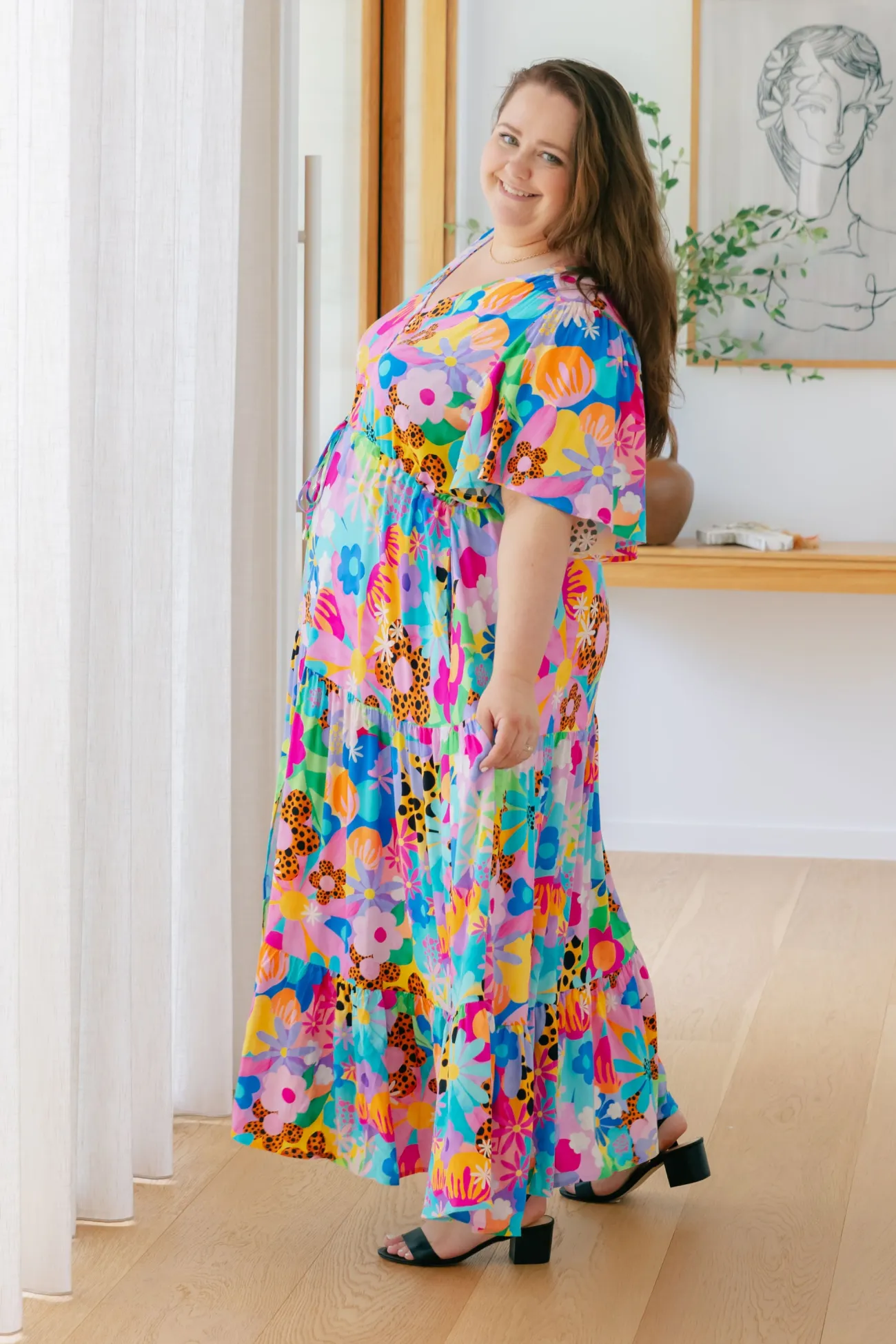 Proud Poppy Clothing Bonnie Dress in Floral Fancy by Kasey Rainbow Best