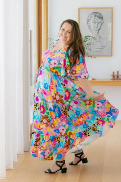 Proud Poppy Clothing Bonnie Dress in Floral Fancy by Kasey Rainbow Best