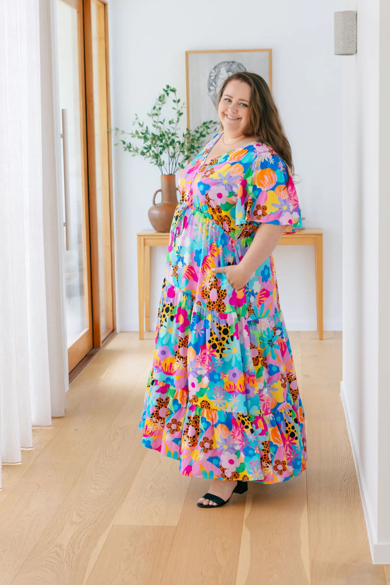 Proud Poppy Clothing Bonnie Dress in Floral Fancy by Kasey Rainbow Best