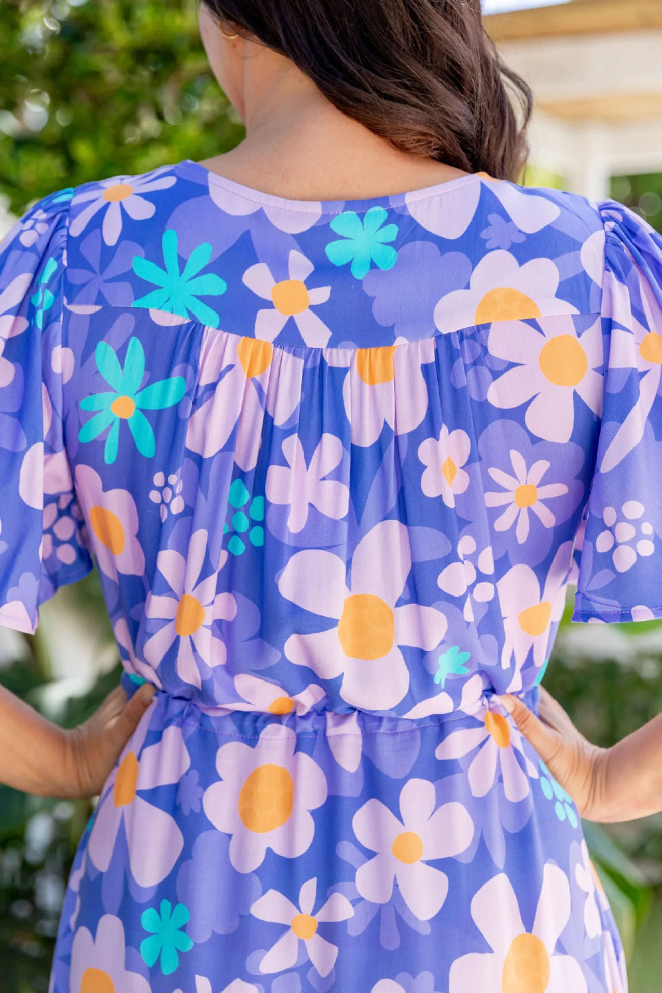 Proud Poppy Clothing Bonnie Dress in Lilac Daisies LilacDaisies New