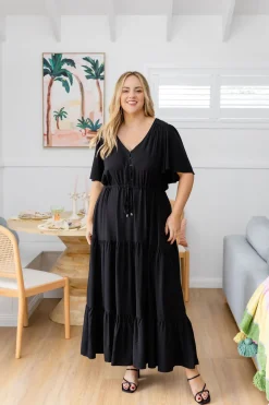 Proud Poppy Clothing Bonnie Maxi Dress in Black Fashion