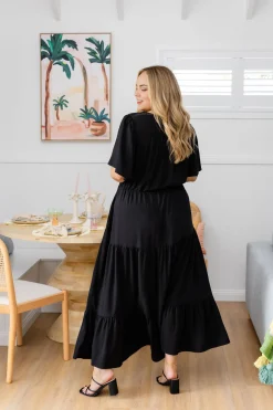 Proud Poppy Clothing Bonnie Maxi Dress in Black Fashion