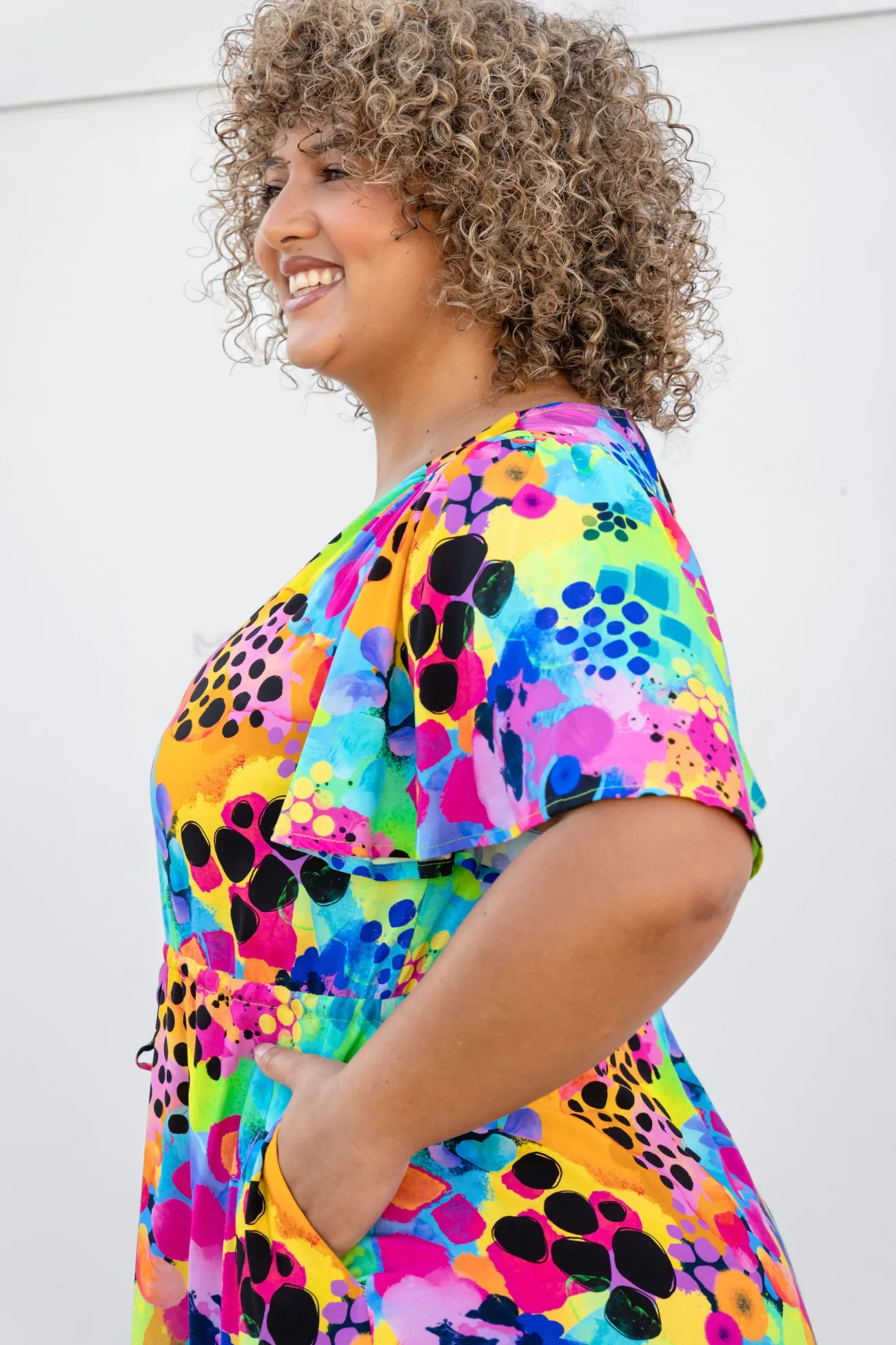 Proud Poppy Clothing Bonnie Maxi Dress in Messy Mind by Kasey Rainbow Clearance
