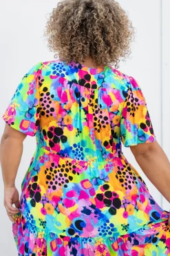 Proud Poppy Clothing Bonnie Maxi Dress in Messy Mind by Kasey Rainbow Clearance