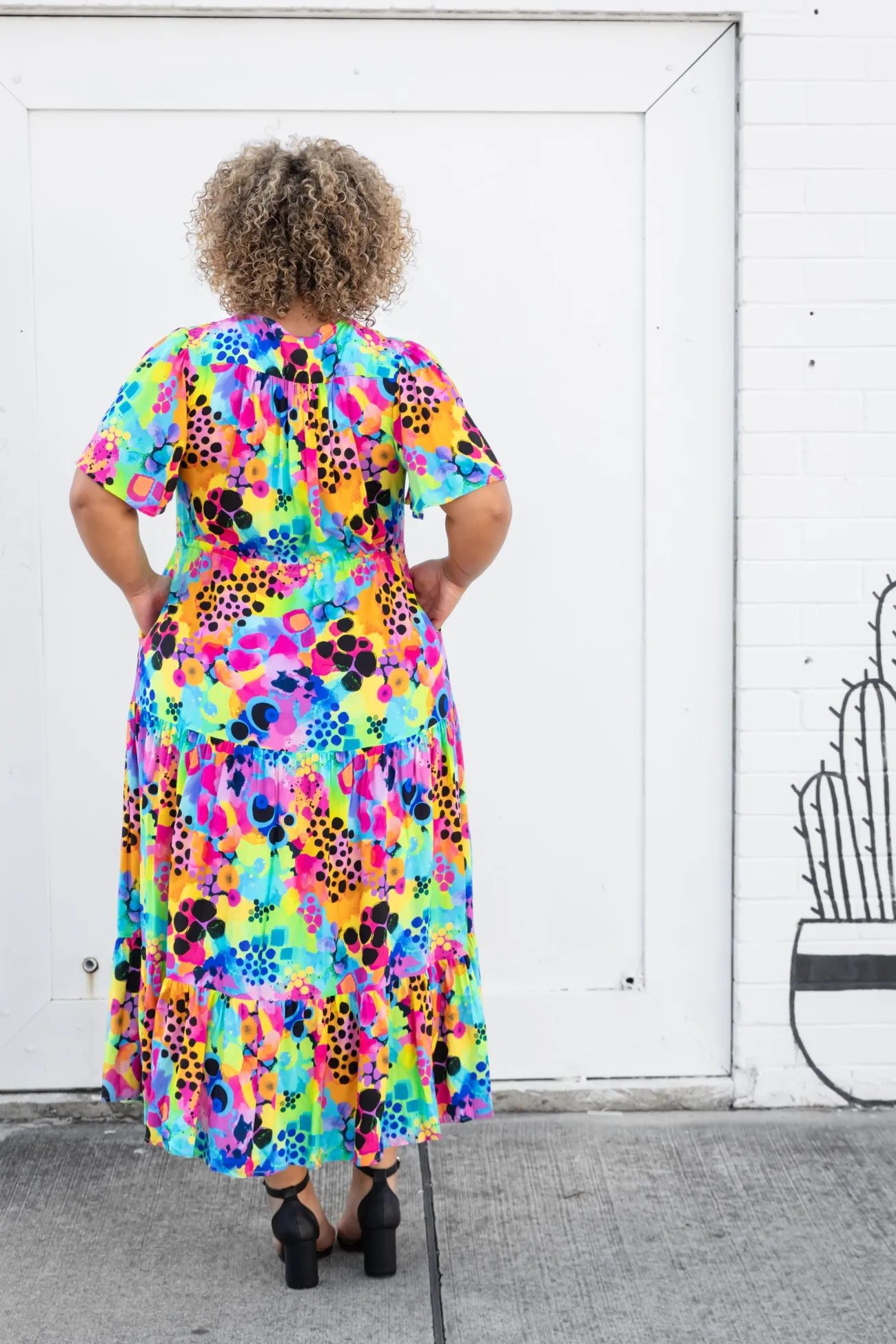 Proud Poppy Clothing Bonnie Maxi Dress in Messy Mind by Kasey Rainbow Clearance