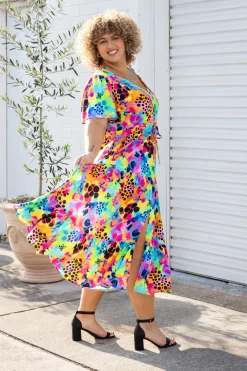 Proud Poppy Clothing Bonnie Maxi Dress in Messy Mind by Kasey Rainbow Clearance
