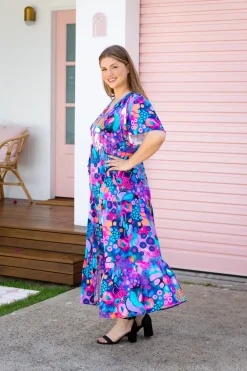 Proud Poppy Clothing Bonnie Maxi Dress in Midnight Safari by Kasey Rainbow Sale