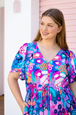 Proud Poppy Clothing Bonnie Maxi Dress in Midnight Safari by Kasey Rainbow Sale