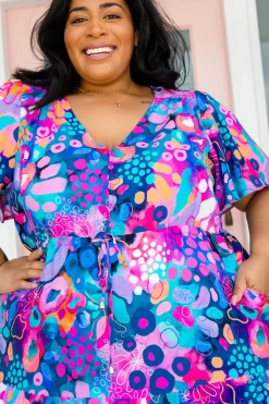 Proud Poppy Clothing Bonnie Maxi Dress in Midnight Safari by Kasey Rainbow Sale