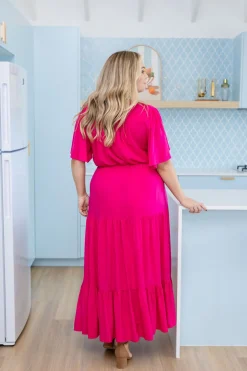 Proud Poppy Clothing Bonnie Maxi Dress in Pink Discount