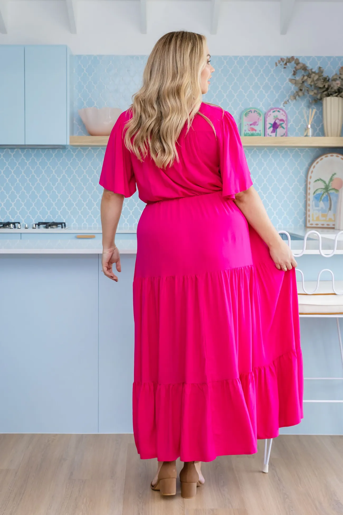 Proud Poppy Clothing Bonnie Maxi Dress in Pink Discount