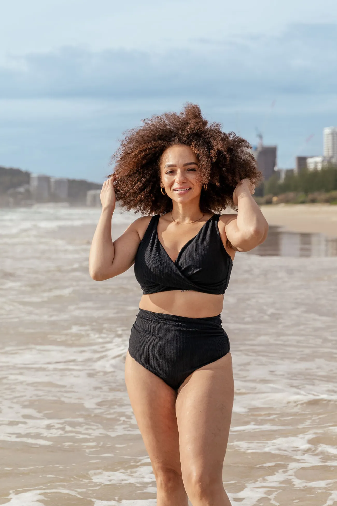 Proud Poppy Clothing Burleigh Bikini Top in Black Hot